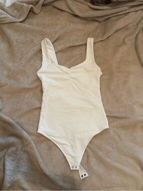 Abercrombie & Fitch White One-Piece Bodysuit